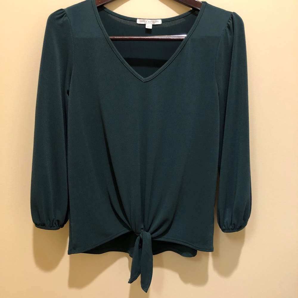 * 2/$20*NWOT Tie Front Blouse